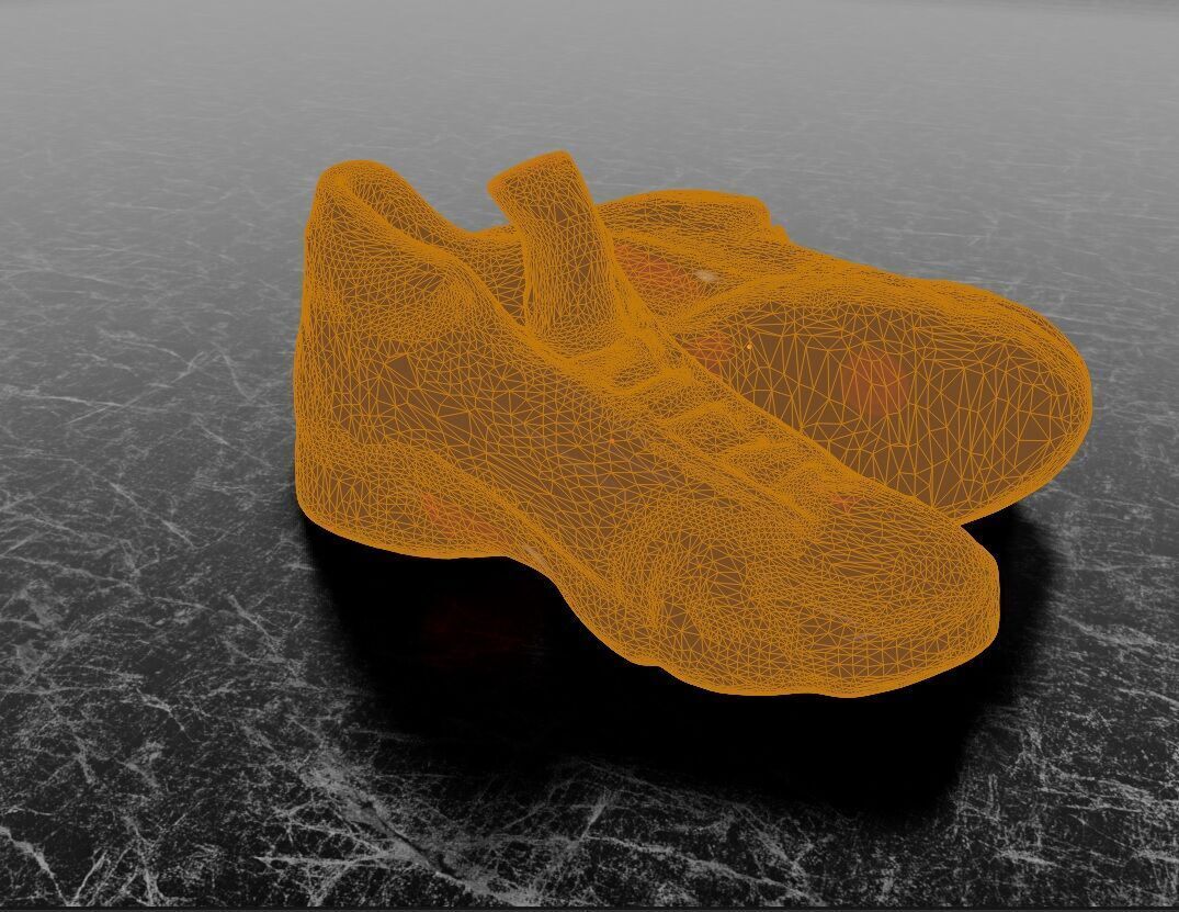 AIR JORDAN 14 LAST SHOT 3D SHOES Low-poly 3D model_13