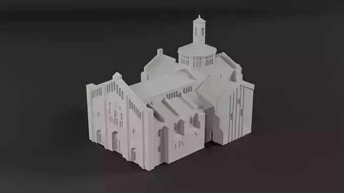 Basilica of San Michele Maggiore 3D Print Model
