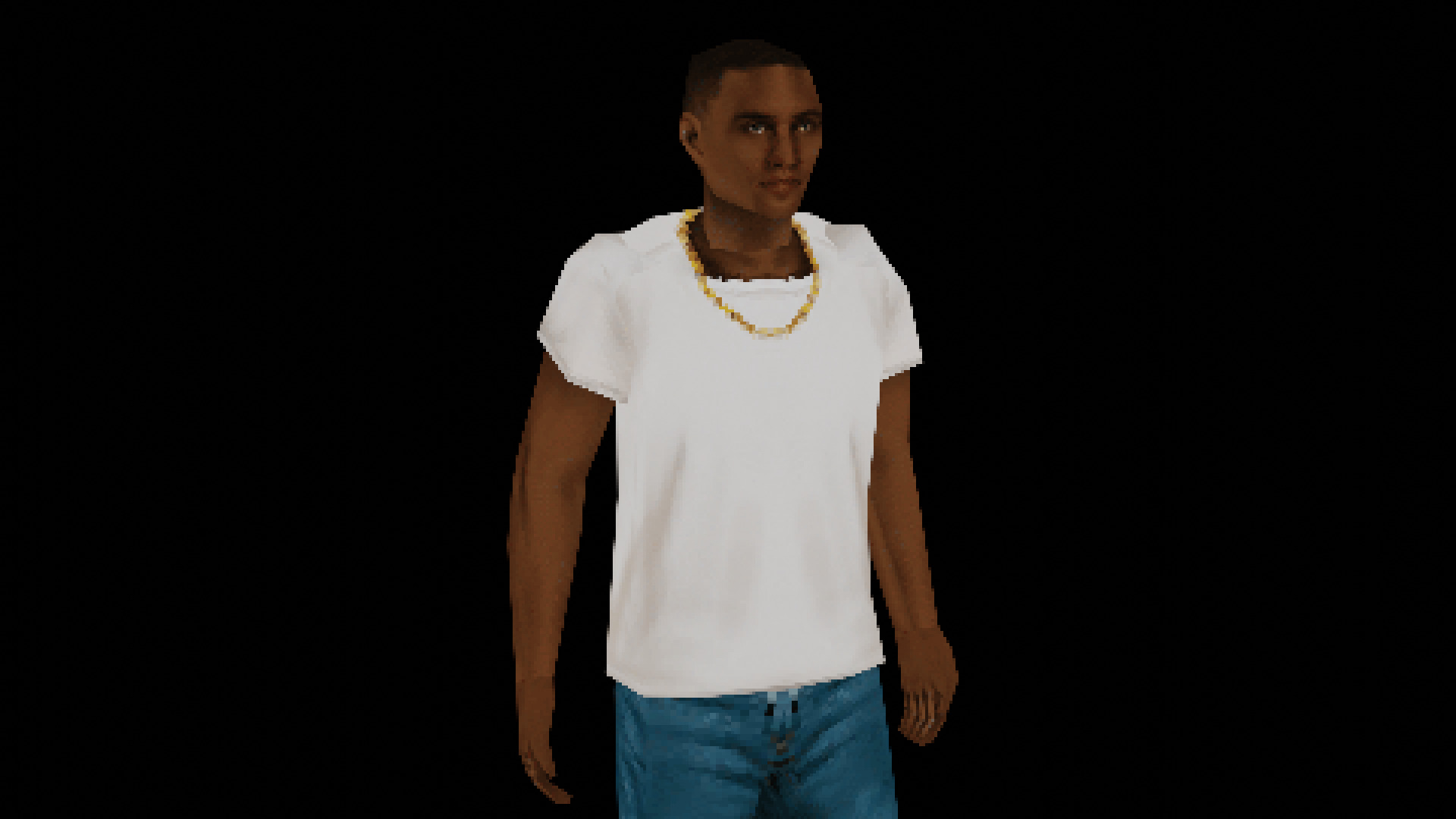 PSX PS1 Low Poly Male Character 4 - Ricky Low-poly 3D model_2