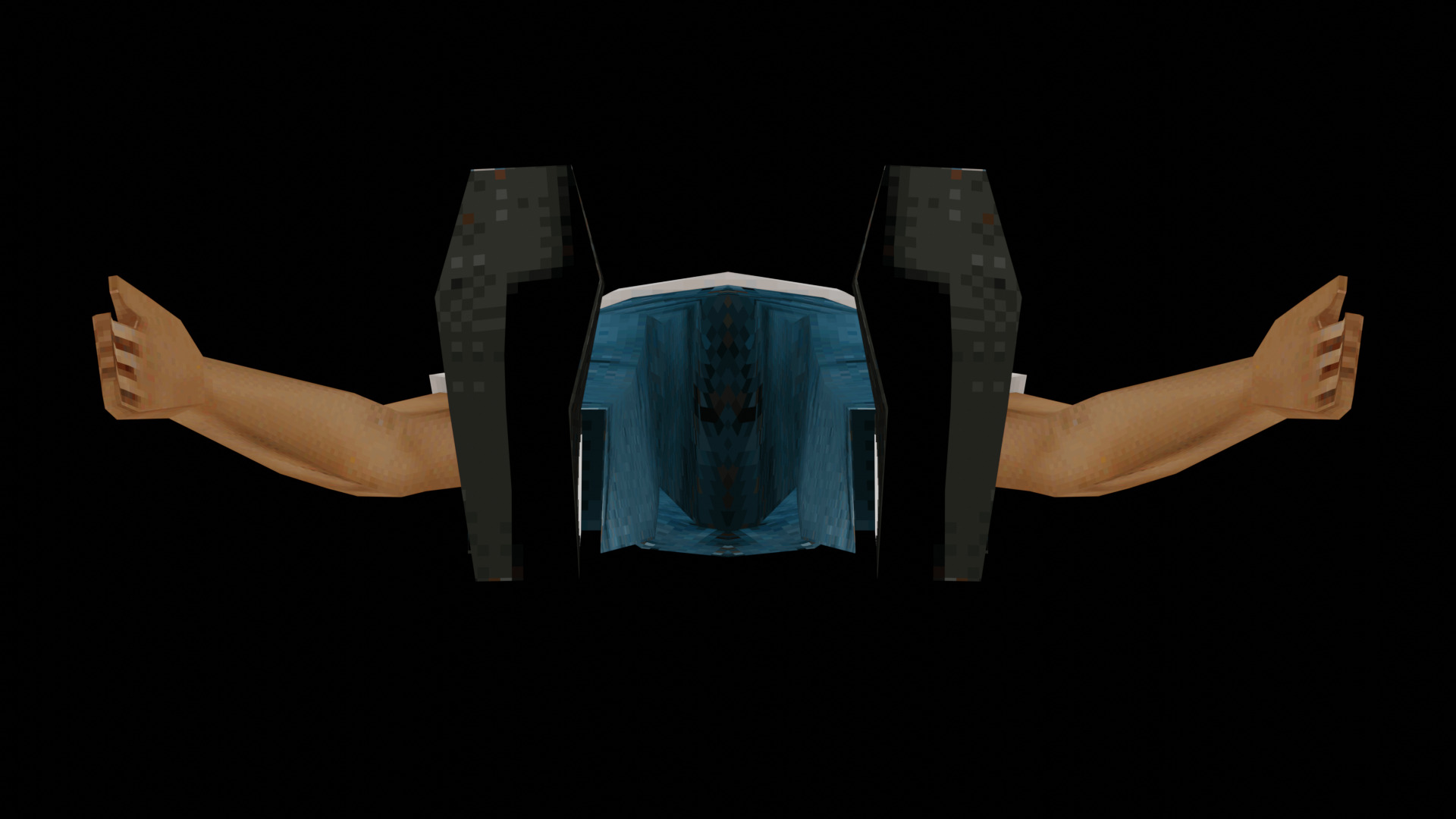 PSX PS1 Low Poly Male Character 4 - Ricky Low-poly 3D model_9