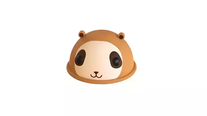 Low-Poly Sloth Hat 