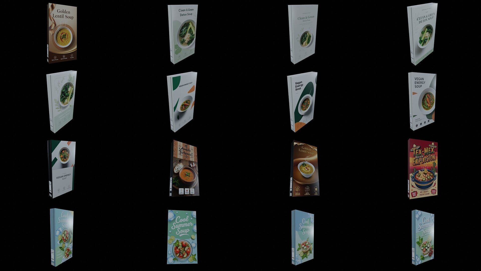 Instant soup-100 Different Texture Version 3D Model Collection _3