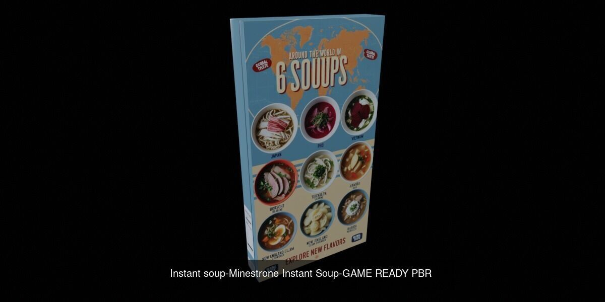 Instant soup-100 Different Texture Version 3D Model Collection _27
