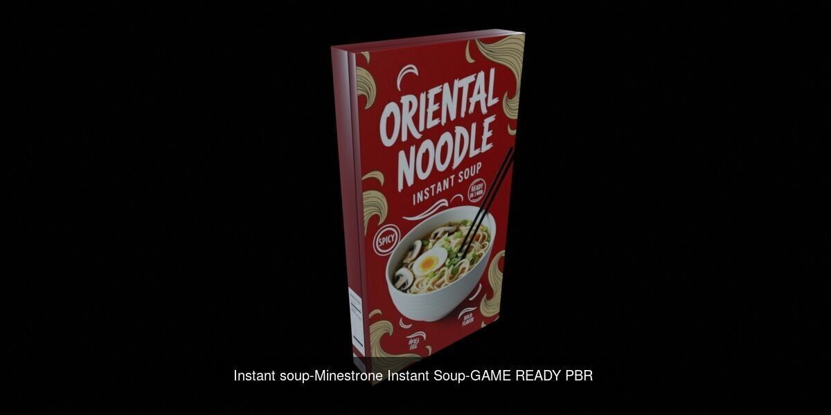 Instant soup-100 Different Texture Version 3D Model Collection _99