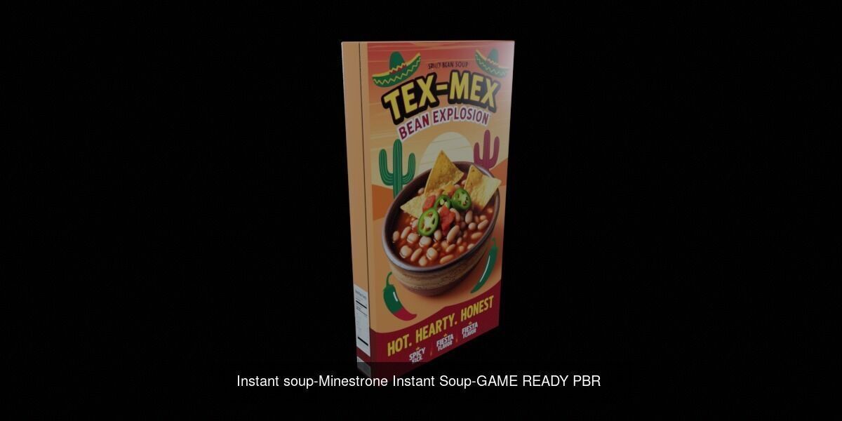 Instant soup-100 Different Texture Version 3D Model Collection _78