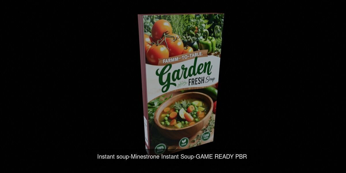 Instant soup-100 Different Texture Version 3D Model Collection _96
