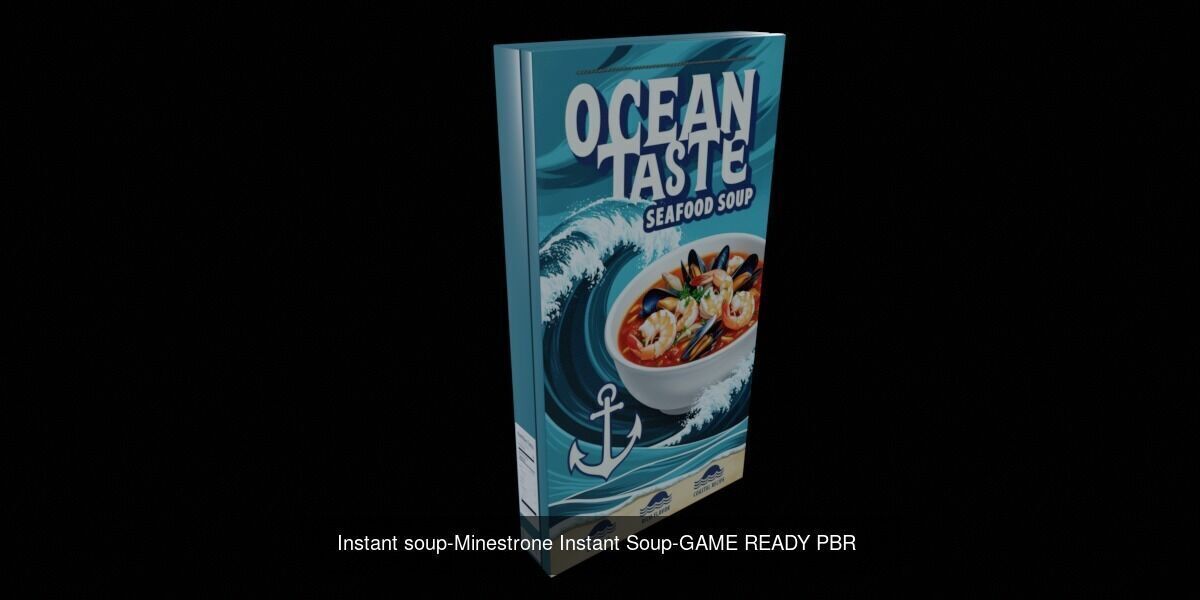 Instant soup-100 Different Texture Version 3D Model Collection _104