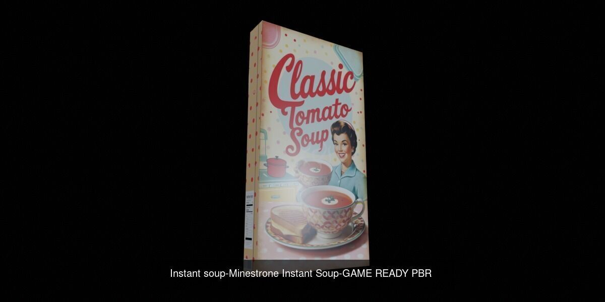 Instant soup-100 Different Texture Version 3D Model Collection _90