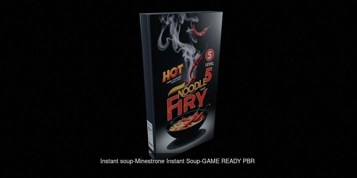 Instant soup-100 Different Texture Version 3D Model Collection _79