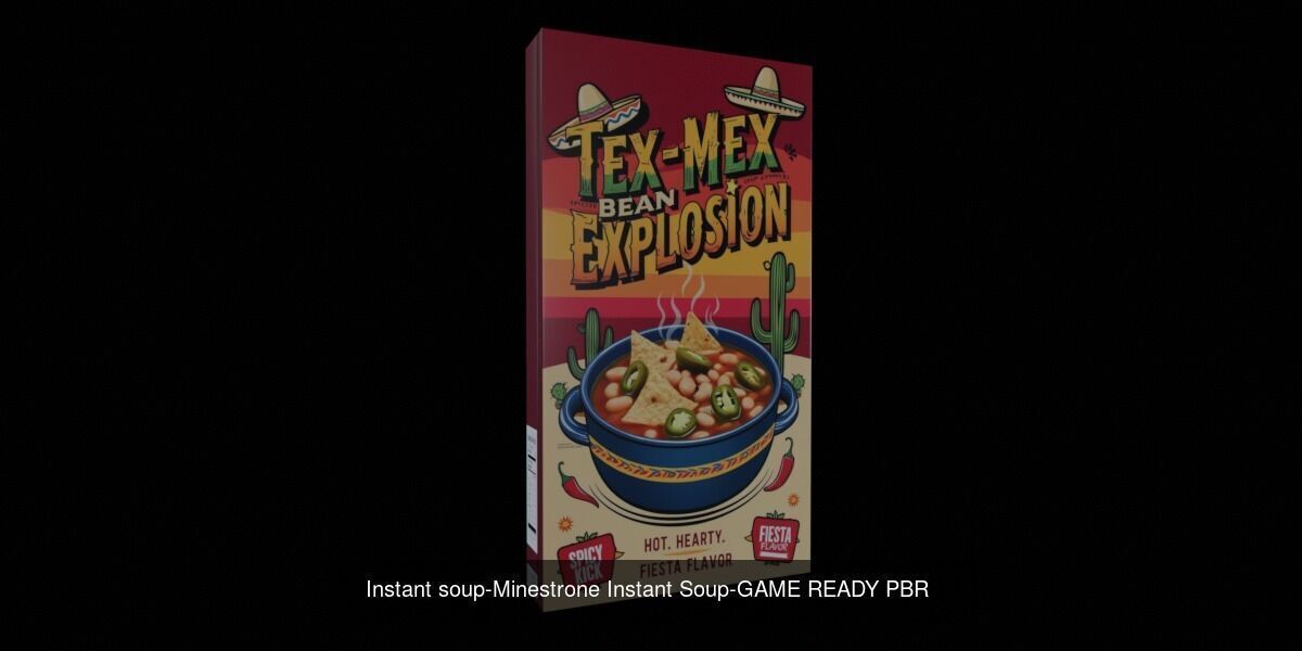 Instant soup-100 Different Texture Version 3D Model Collection _56