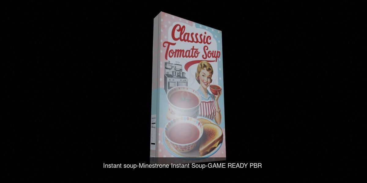 Instant soup-100 Different Texture Version 3D Model Collection _91