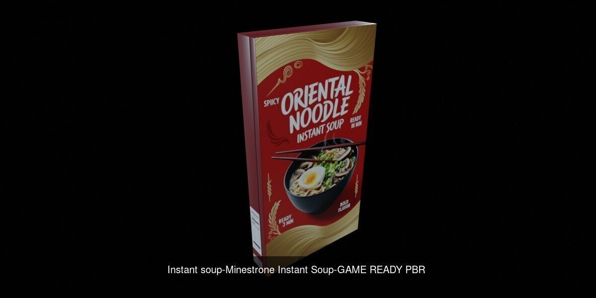 Instant soup-100 Different Texture Version 3D Model Collection _98