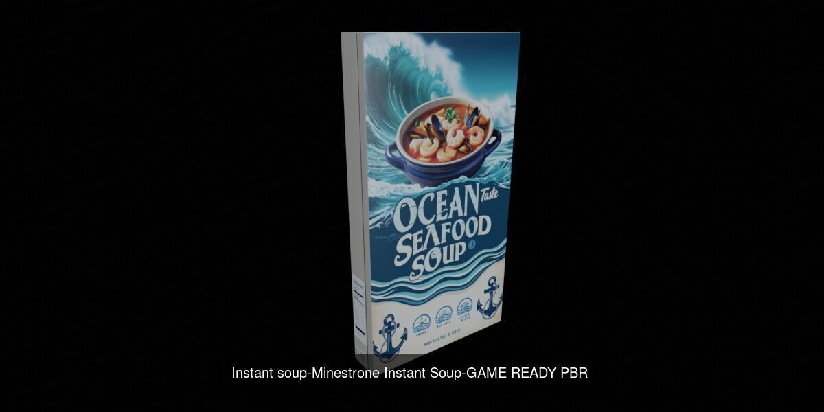 Instant soup-100 Different Texture Version 3D Model Collection _105