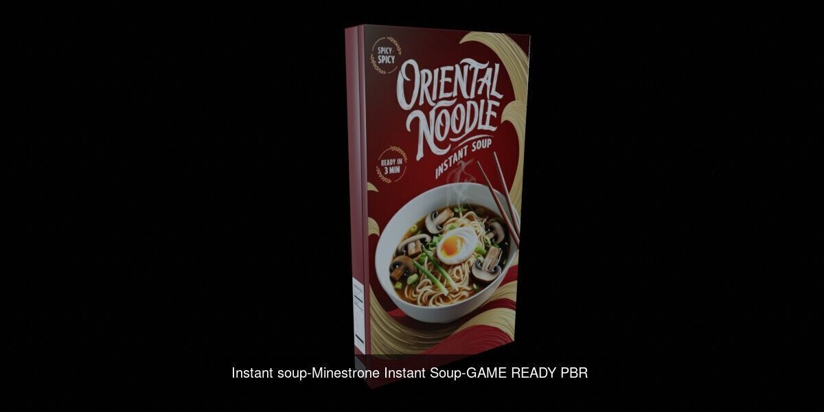 Instant soup-100 Different Texture Version 3D Model Collection _101