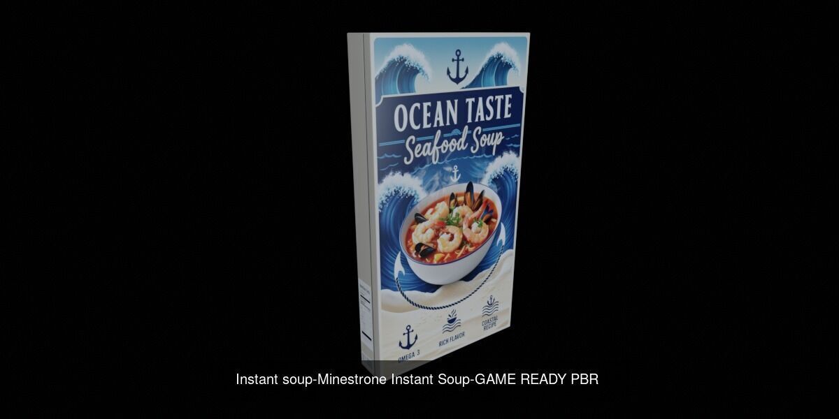 Instant soup-100 Different Texture Version 3D Model Collection _106