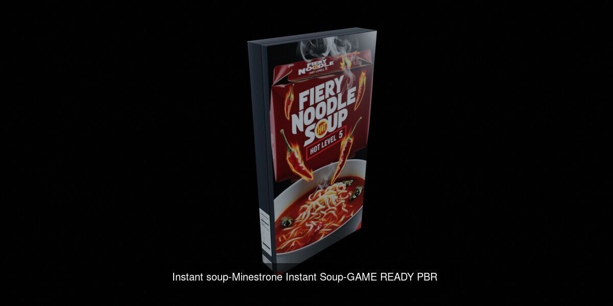 Instant soup-100 Different Texture Version 3D Model Collection _76