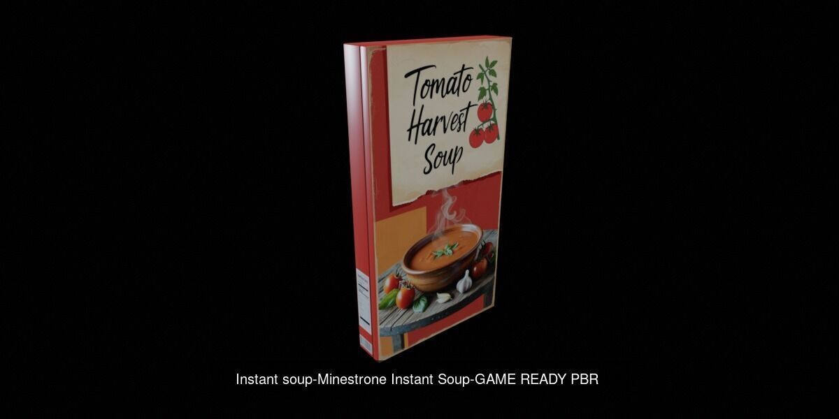 Instant soup-100 Different Texture Version 3D Model Collection _111