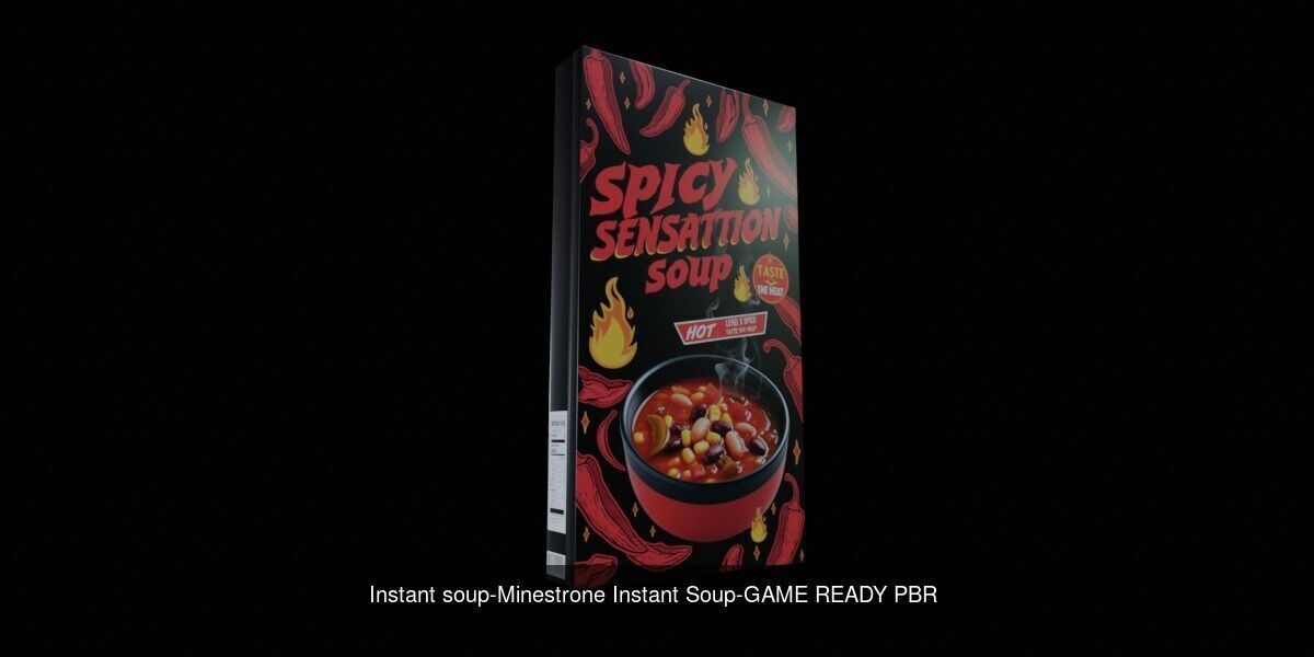 Instant soup-100 Different Texture Version 3D Model Collection _14