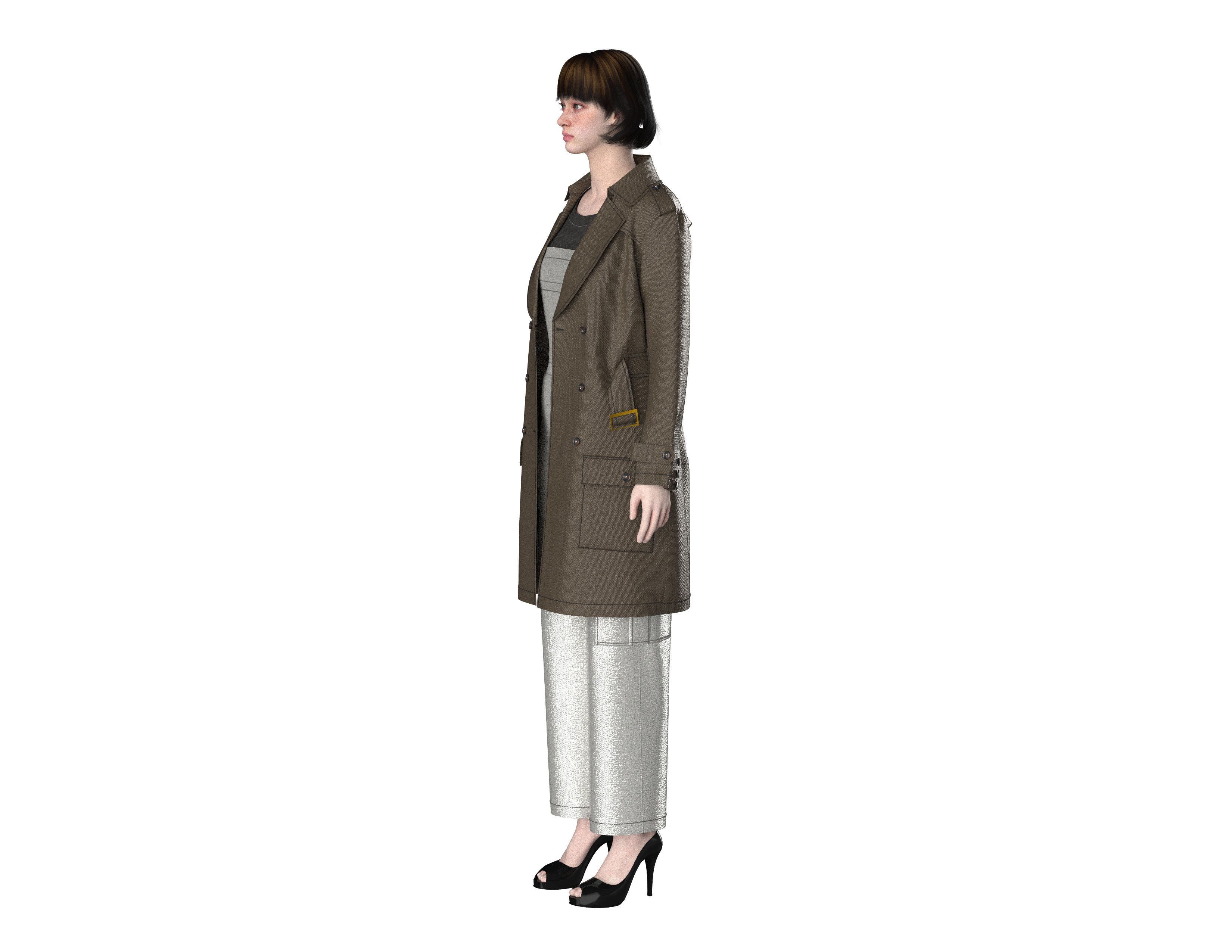 92 coat set for women 3D print model_3