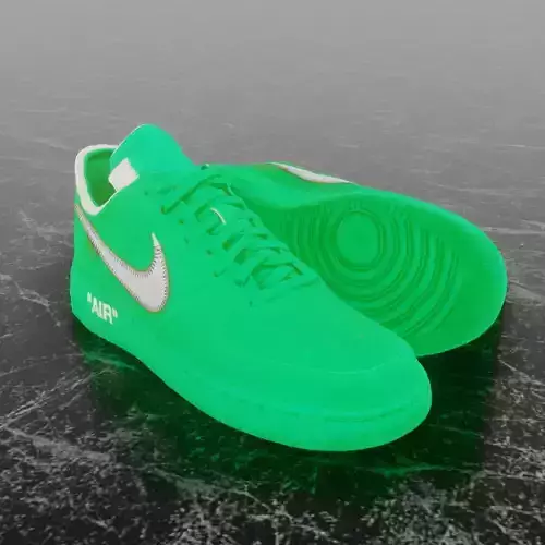 NIKE AIR FORCE 1 LOW OFF WHITE BROOKLYN 3D SHOES