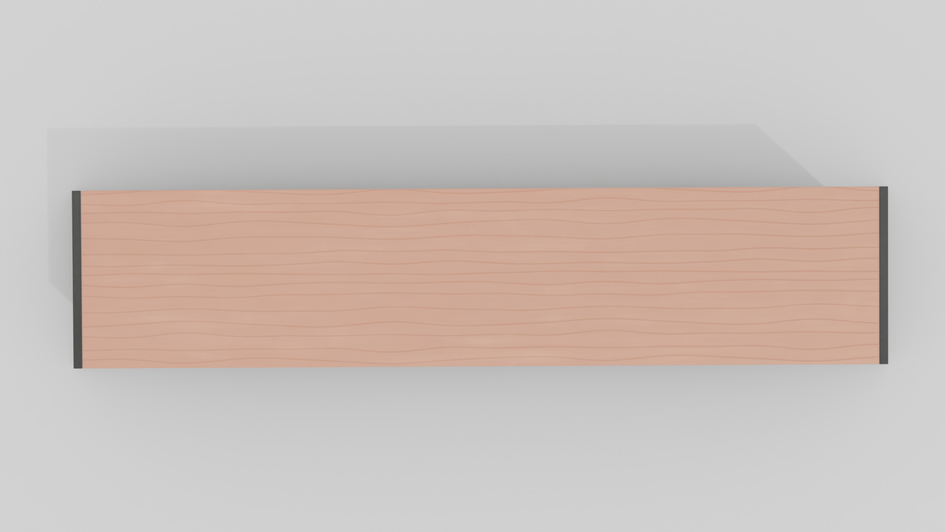 Outdoor Wooden Bench 14 Low-poly 3D model_3