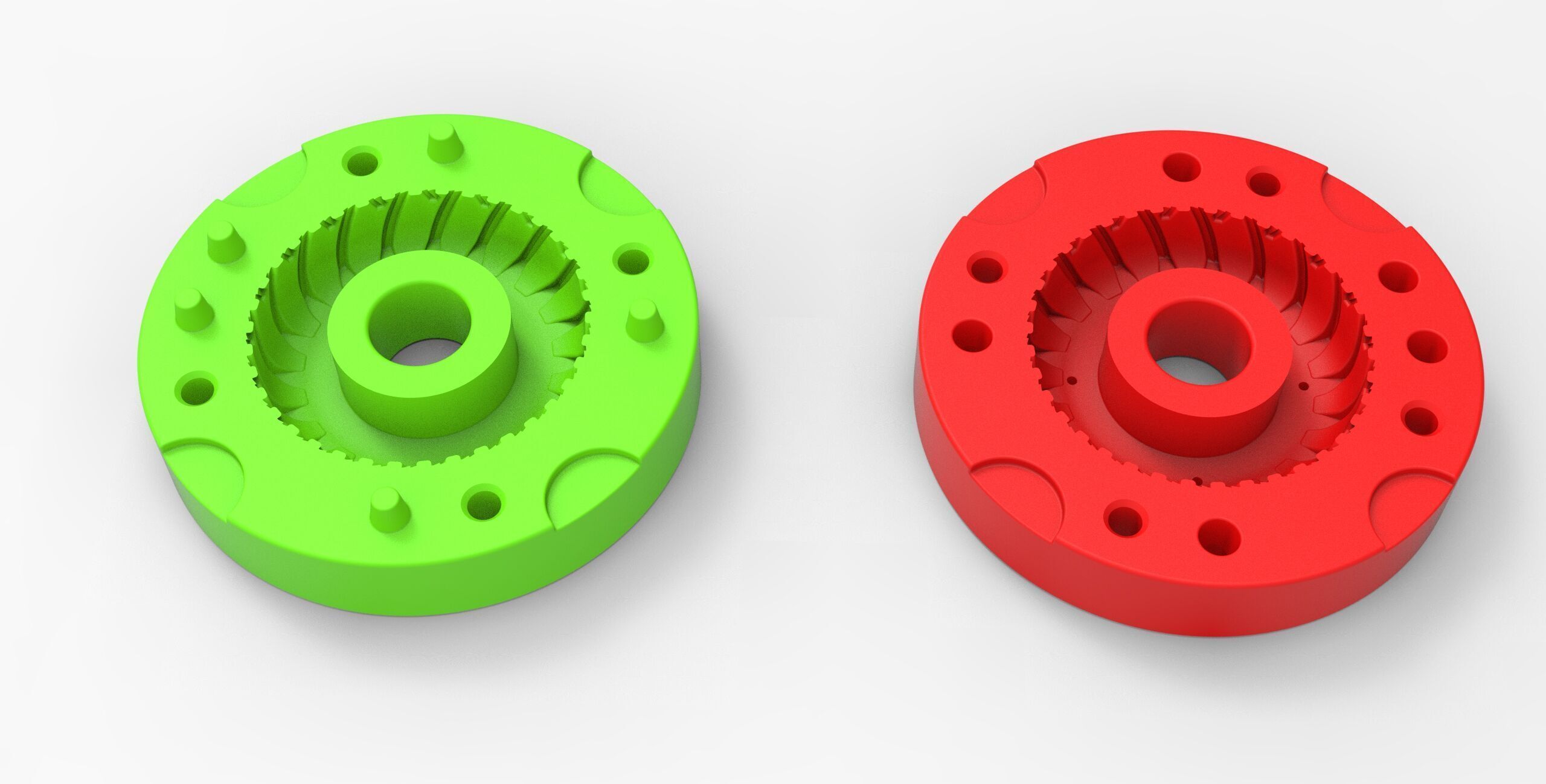 Mold for vintage pulling Tractor tire Scale 3D print model_12