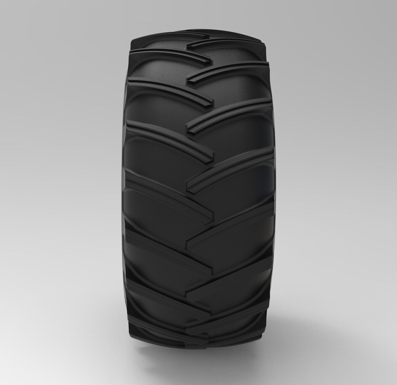 Mold for vintage pulling Tractor tire Scale 3D print model_5