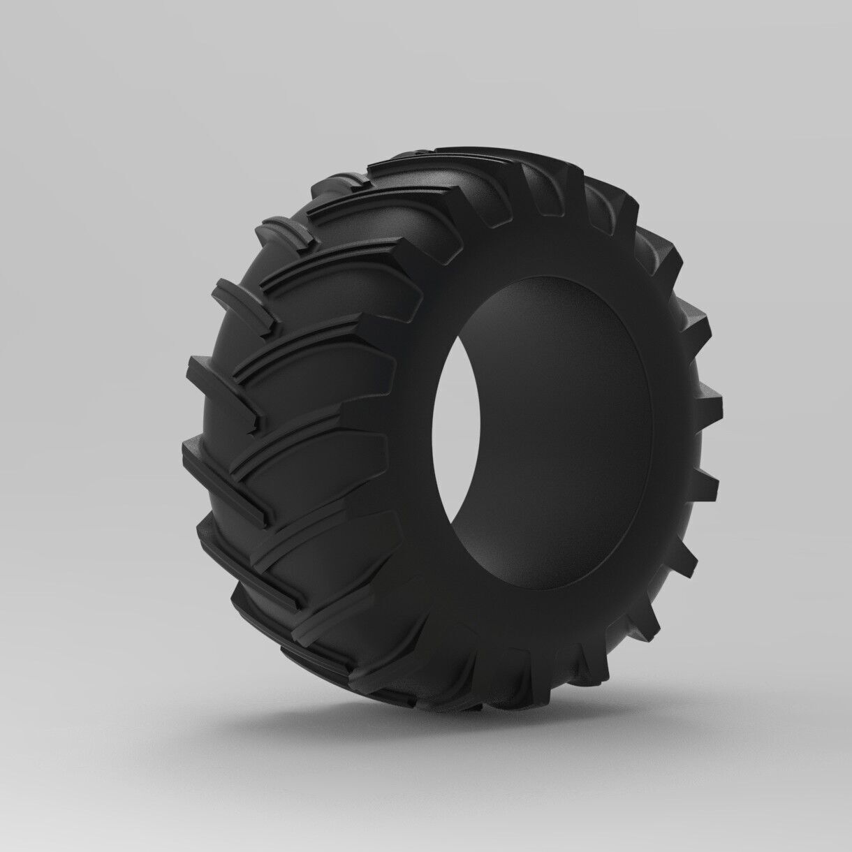 Mold for vintage pulling Tractor tire Scale 3D print model_7