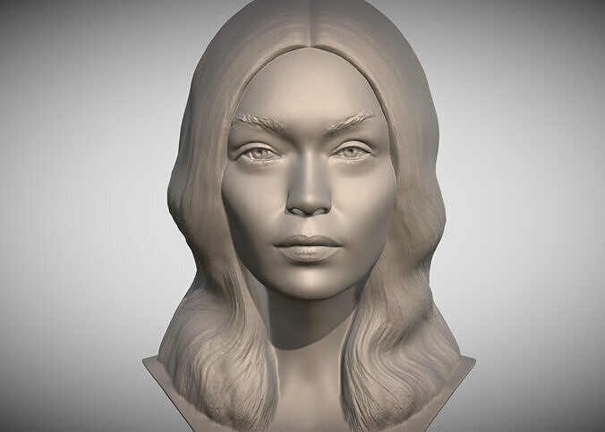 Gigi Hadid bust 3D print model