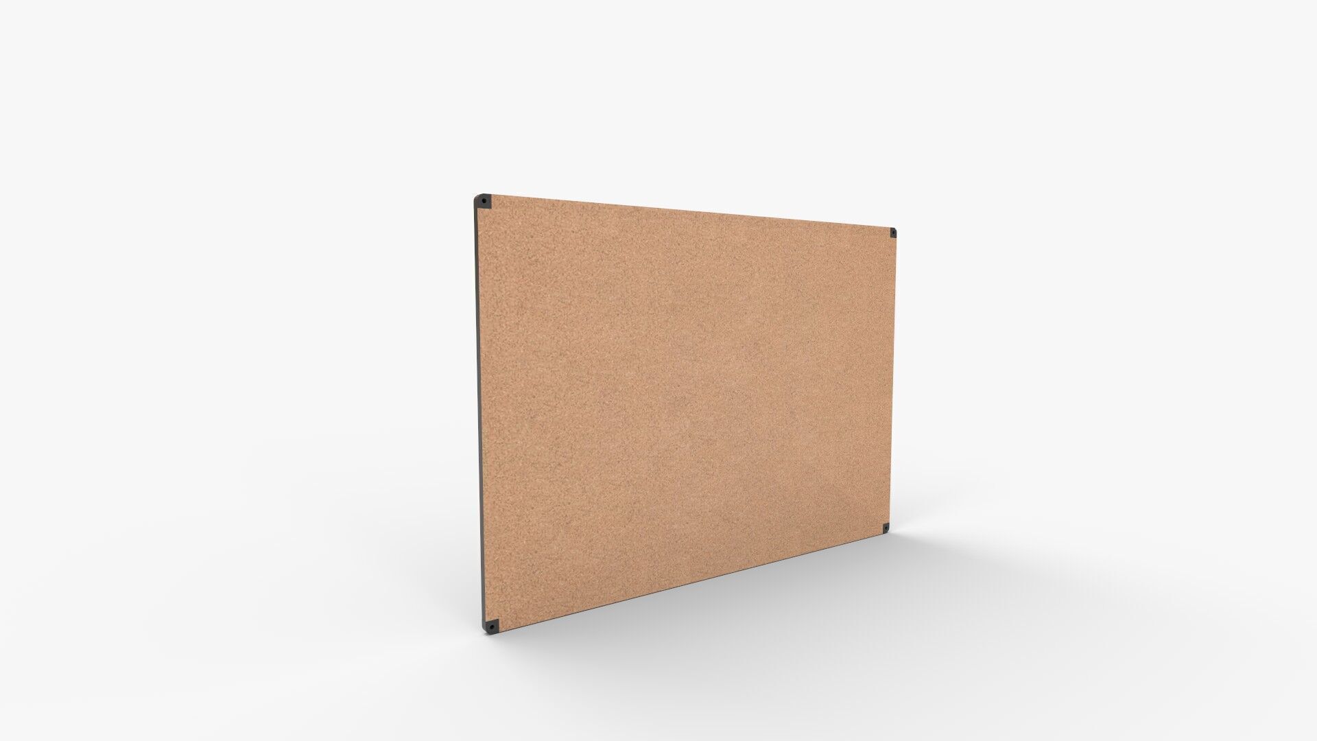 ALLboards Cork Board with Wooden Frame 3D model_7