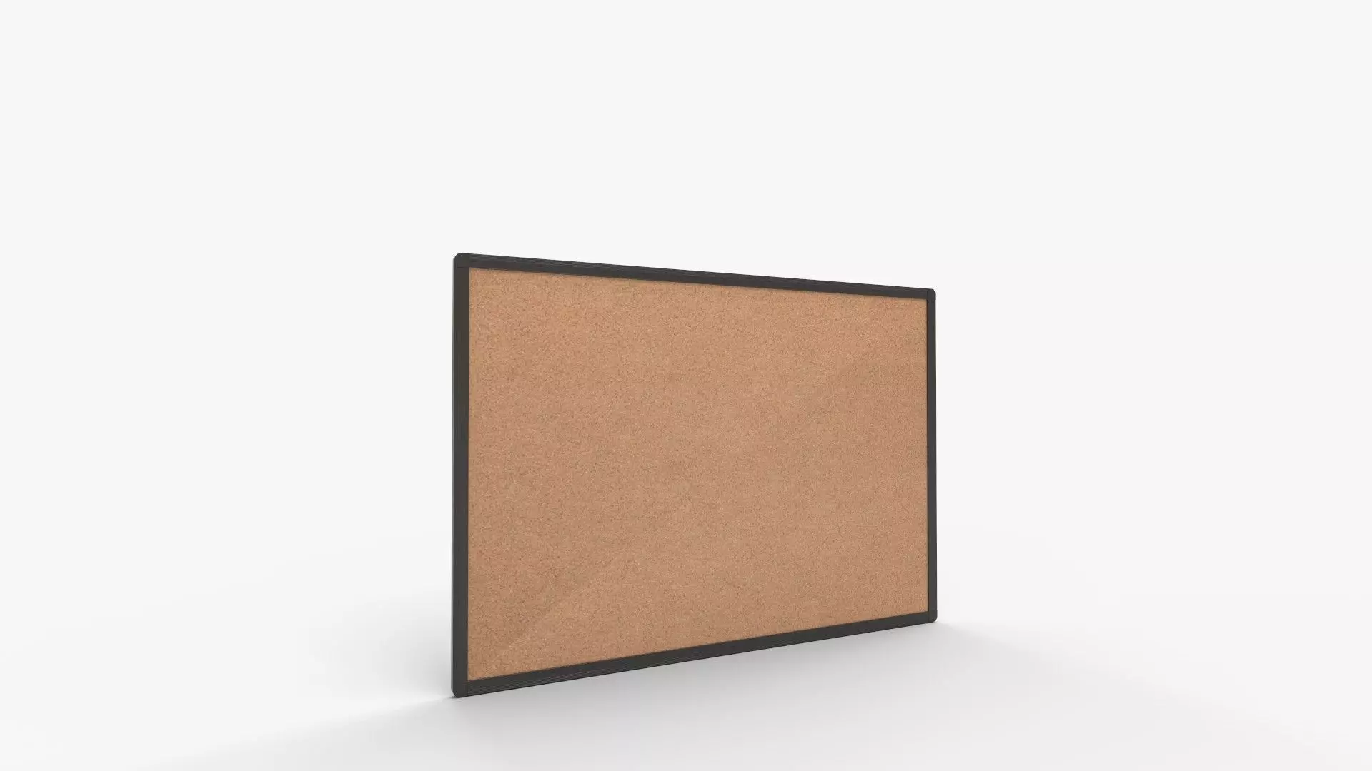 ALLboards Cork Board with Wooden Frame 3D model_0