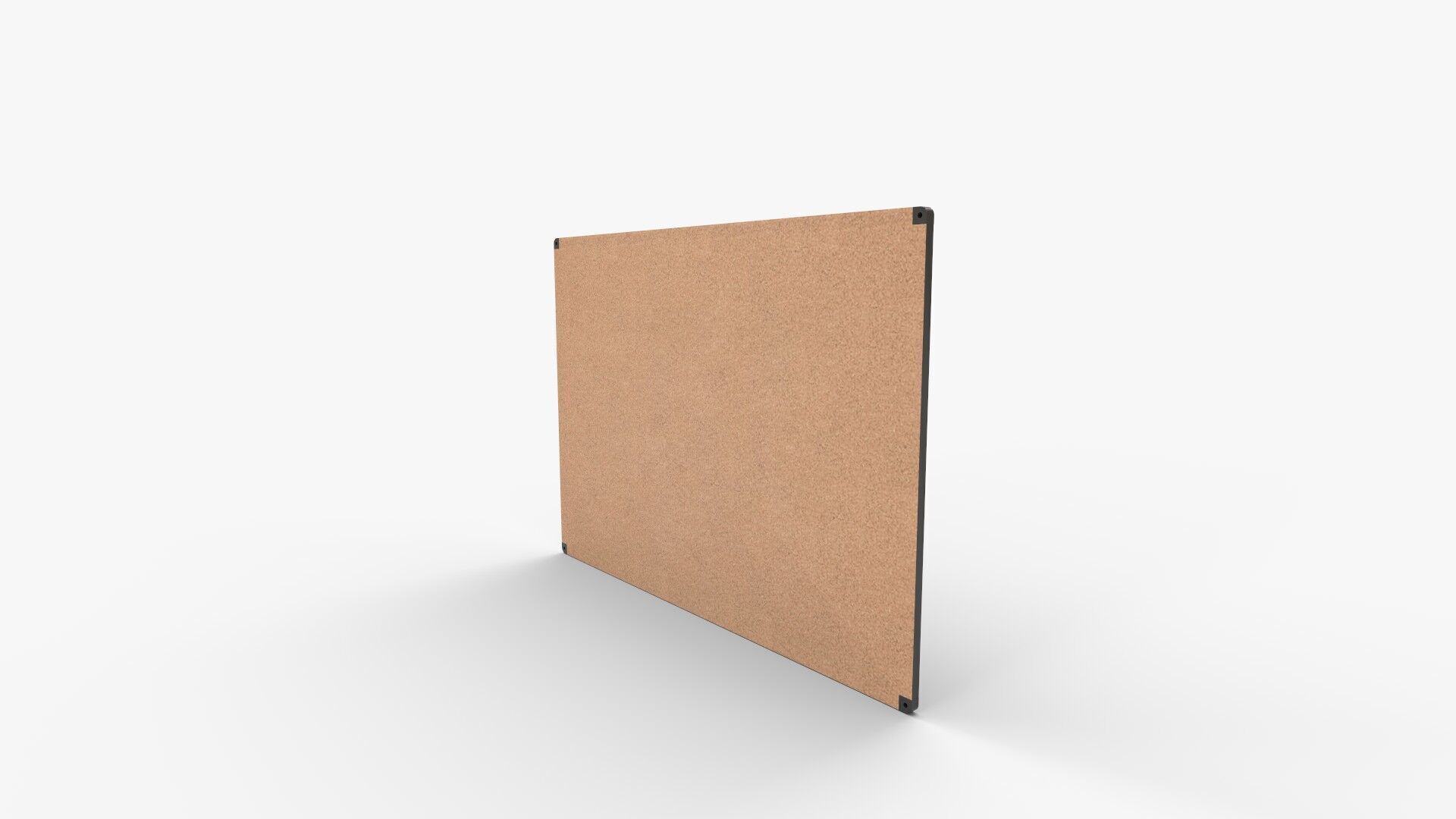 ALLboards Cork Board with Wooden Frame 3D model_5