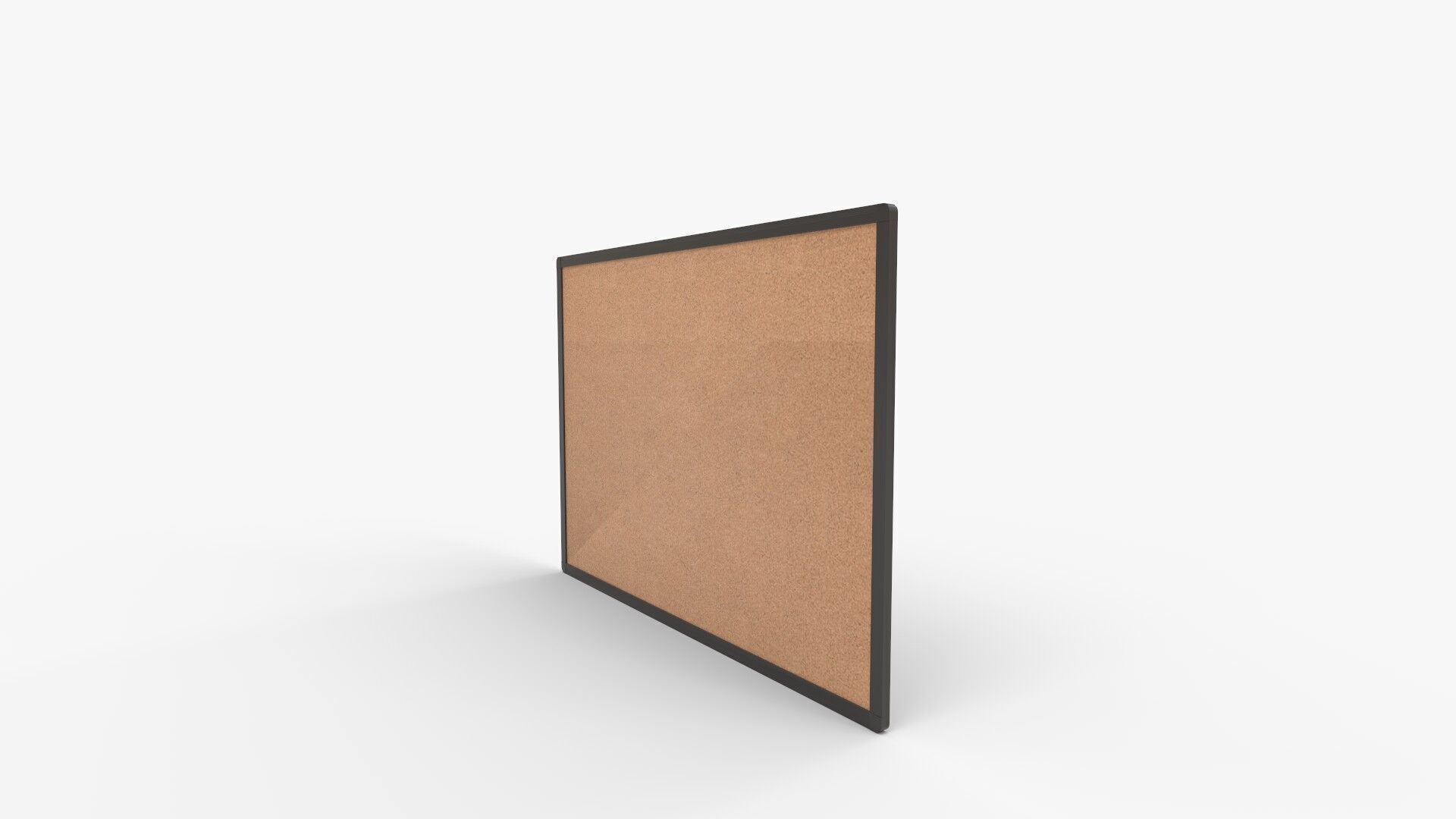 ALLboards Cork Board with Wooden Frame 3D model_4