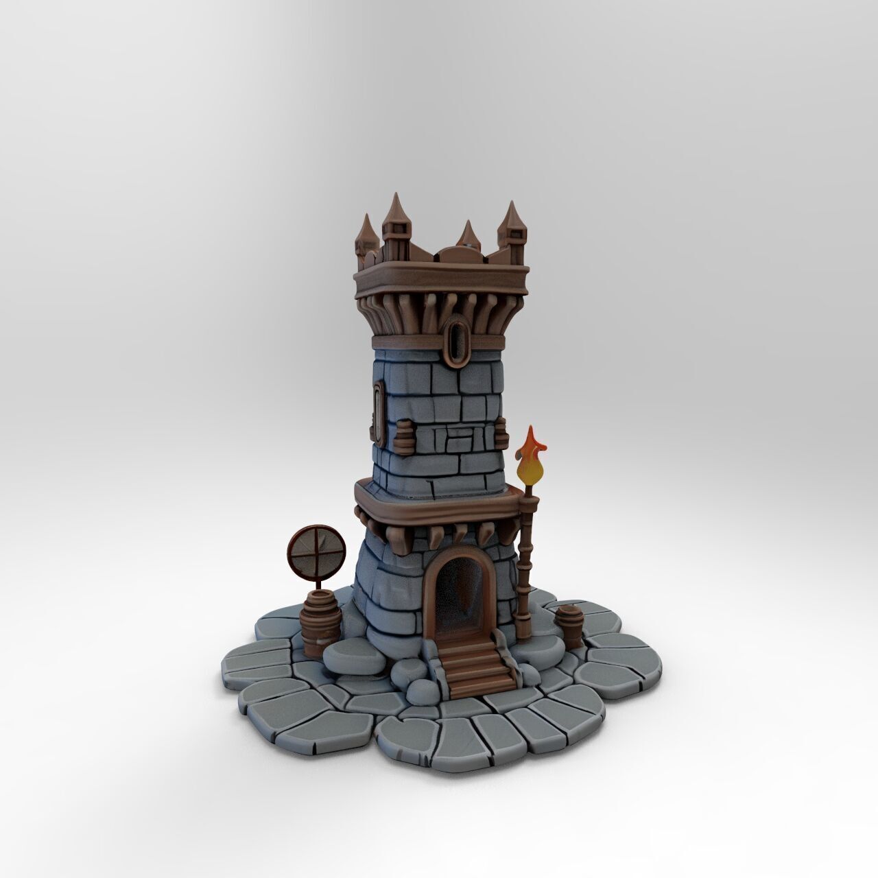 medieval monuments 3D print model_4