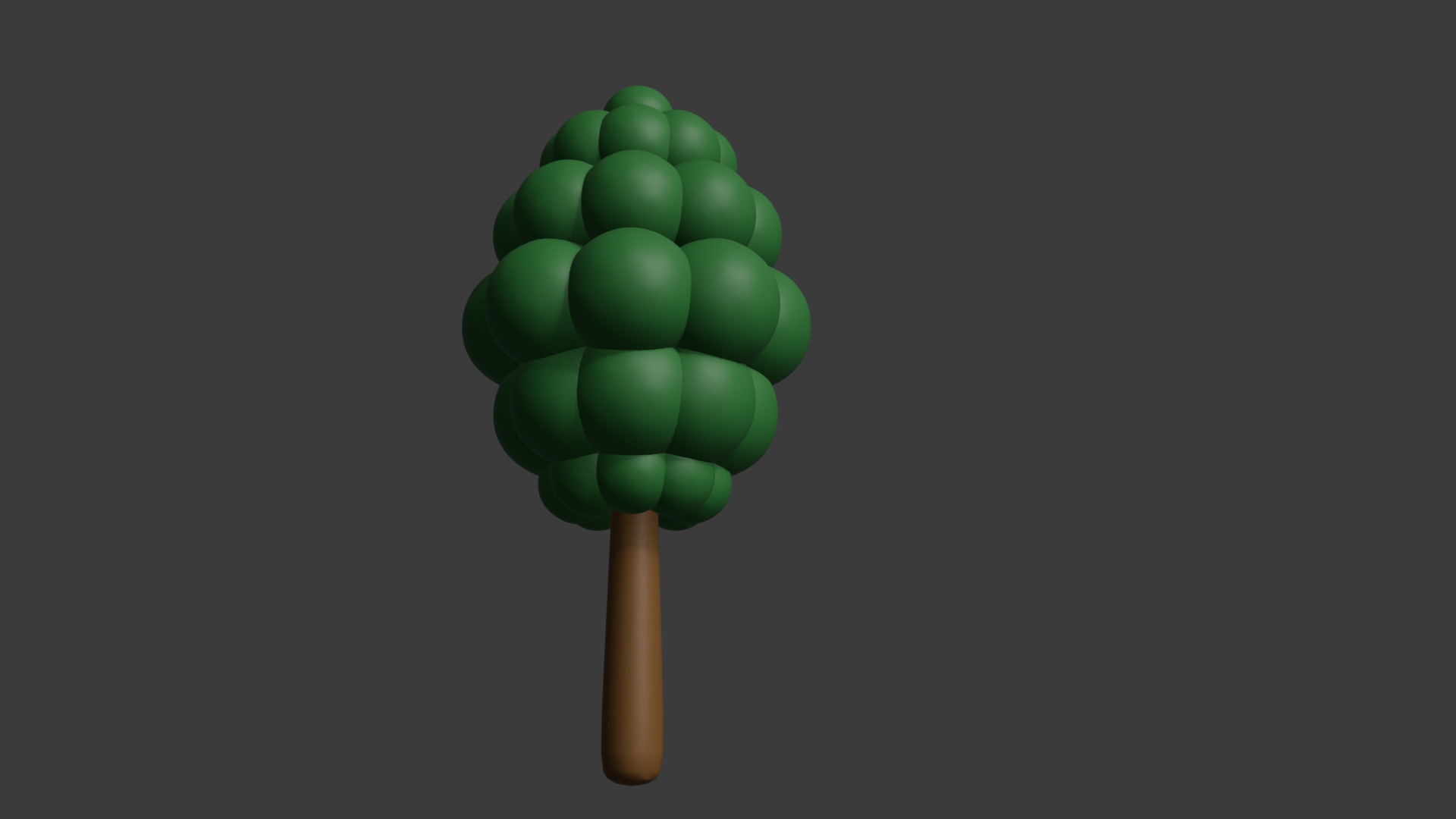 Trees Low-poly 3D model_2