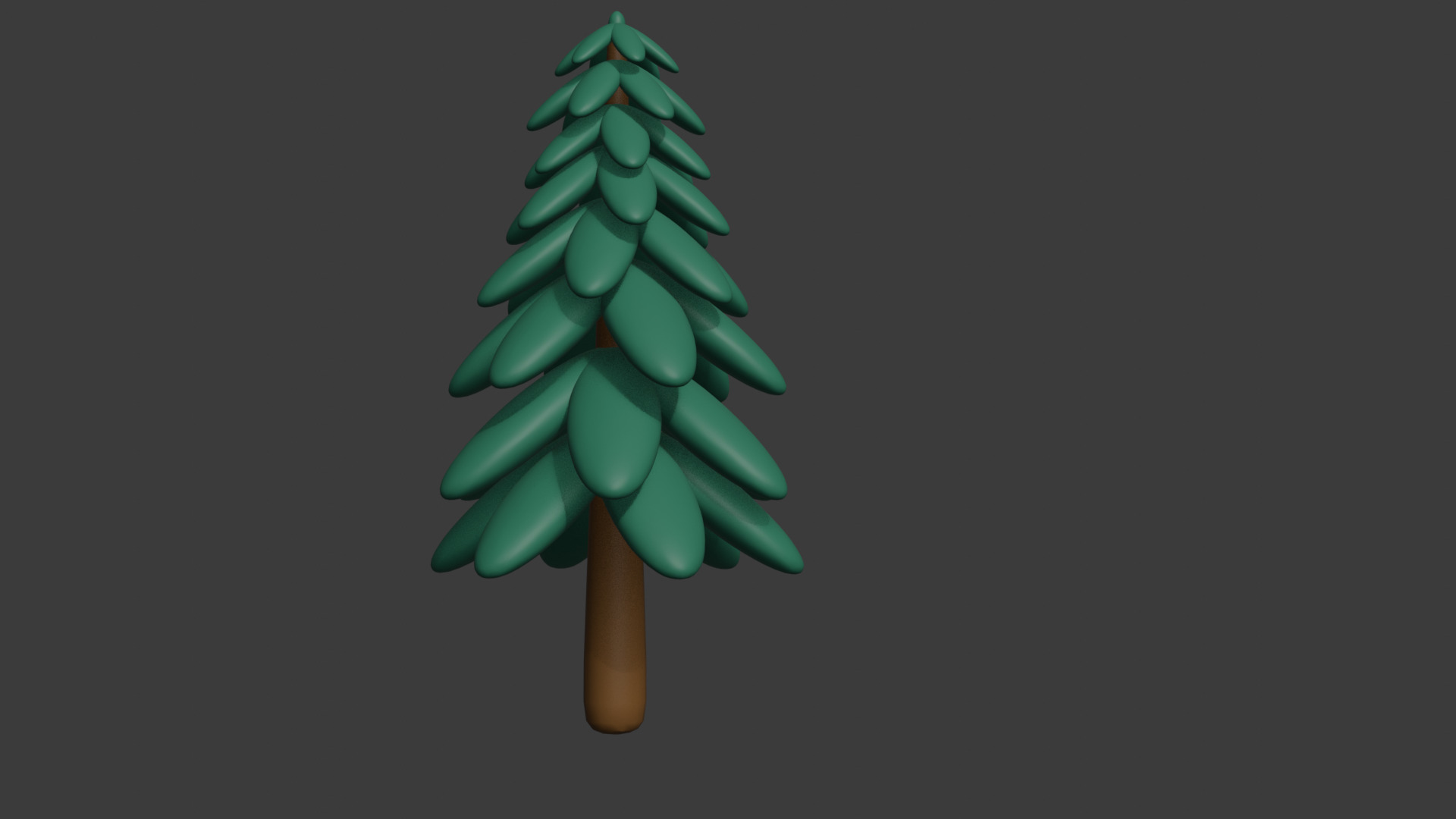 Trees Low-poly 3D model_3