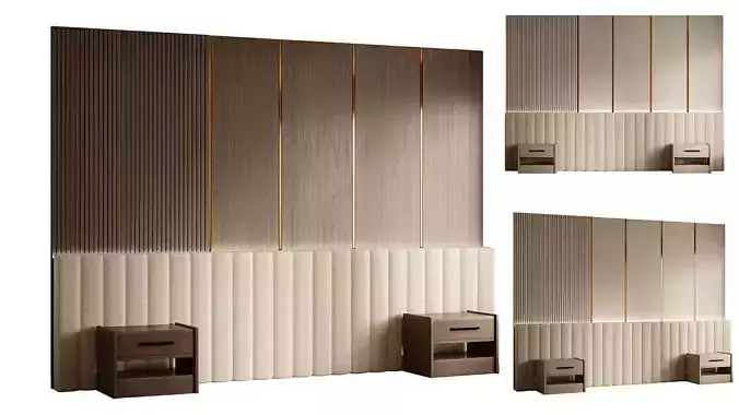 Headboard 3d Wall Panel 05