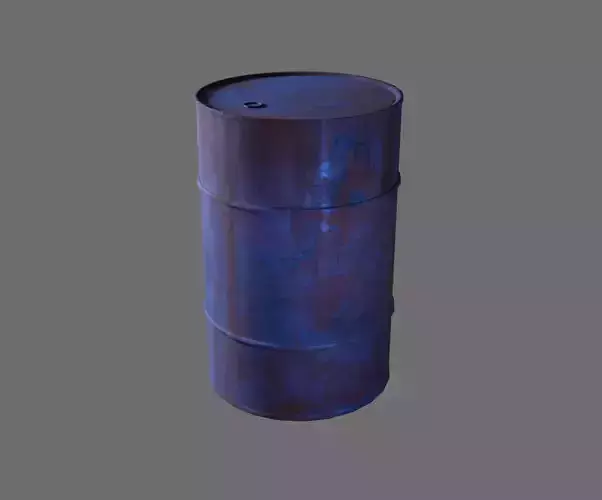 Old Rusty Metal Barrel - Game-Ready - Post-Apocalyptic Prop  PBR