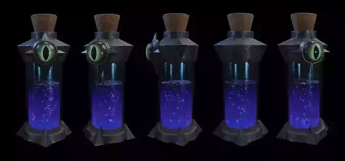 Arcane Potion Bottle Eye of the Cult Blue Edition