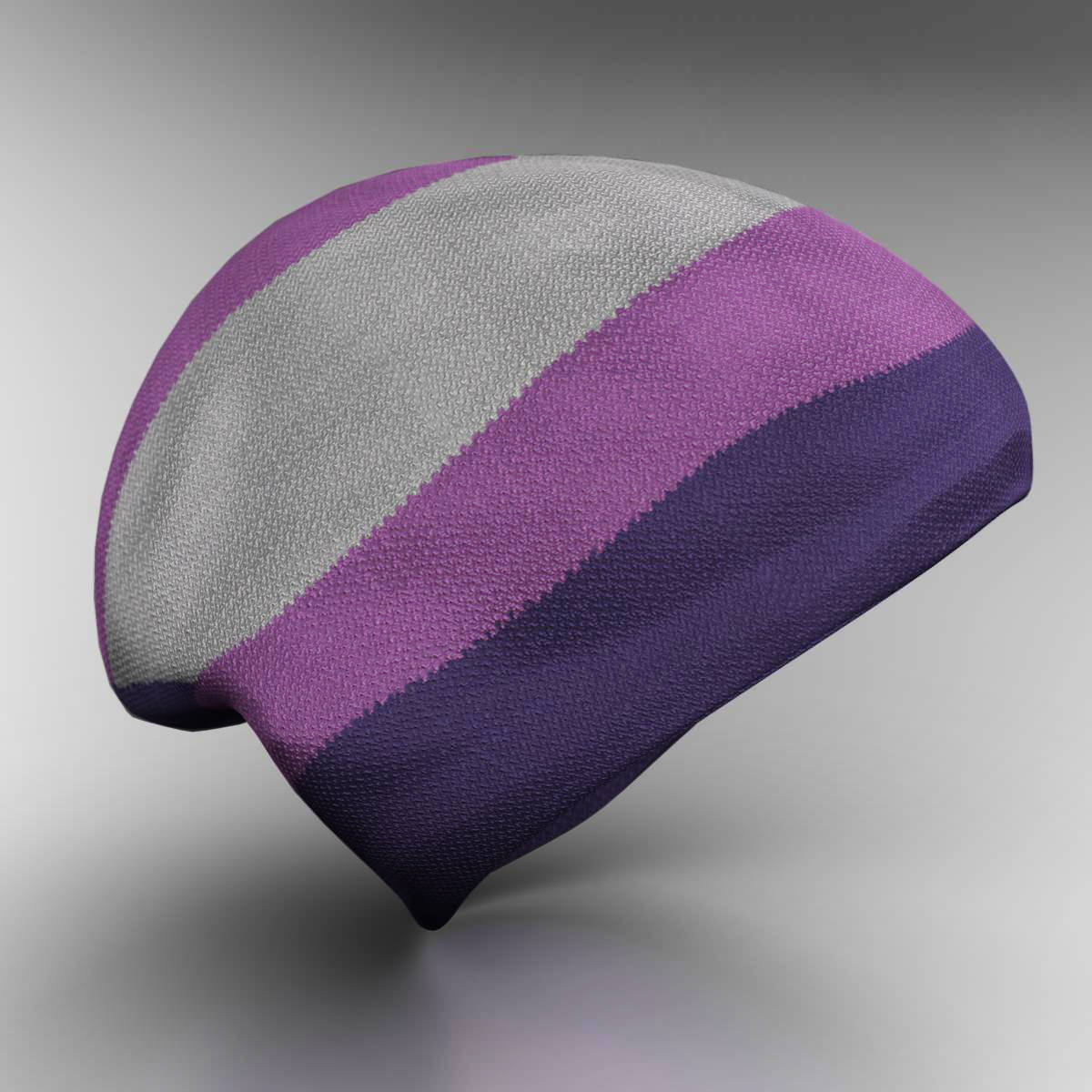 Wool cap 3D model_7