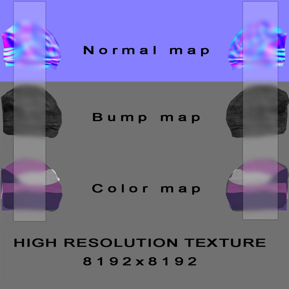 Wool cap 3D model_12