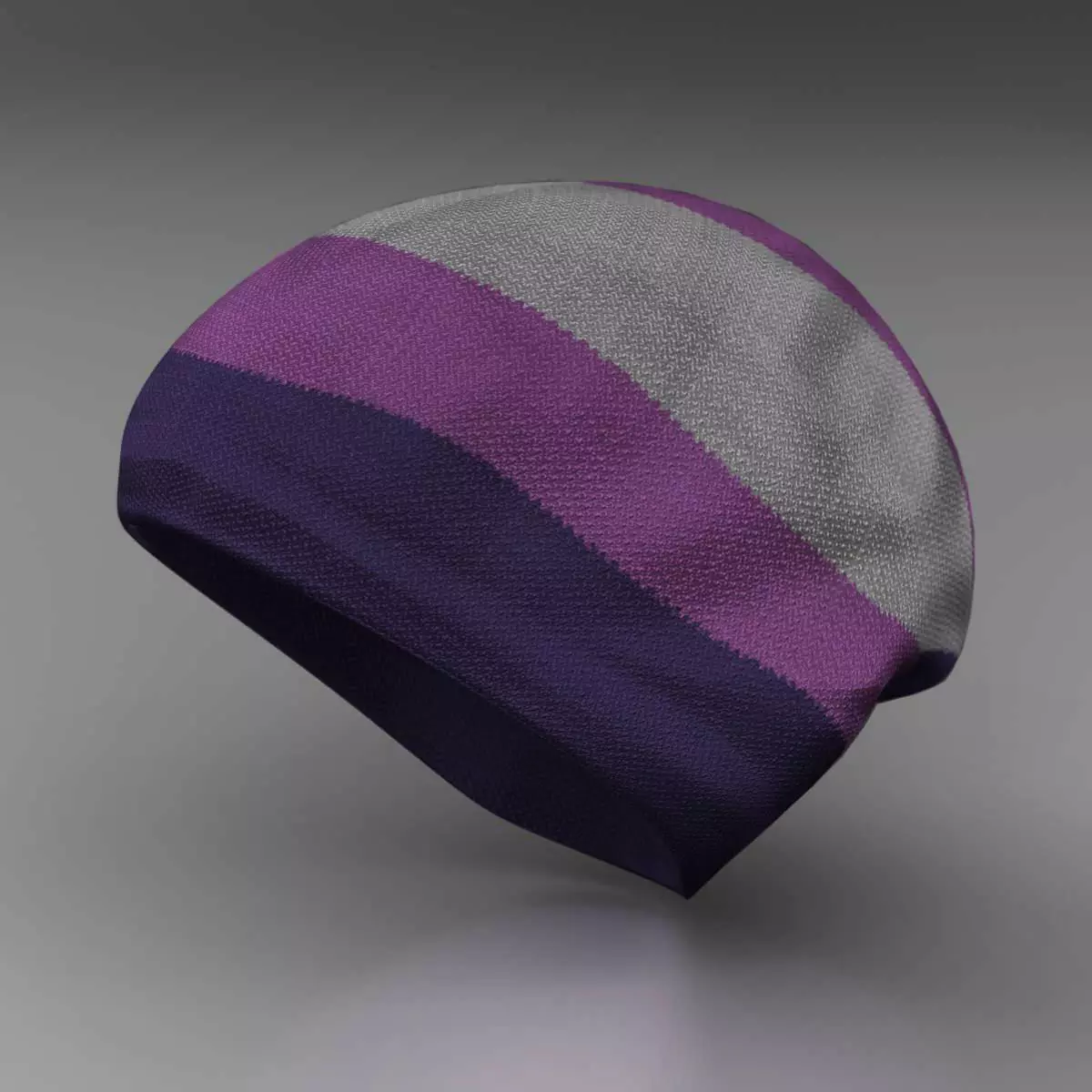 Wool cap 3D model_0
