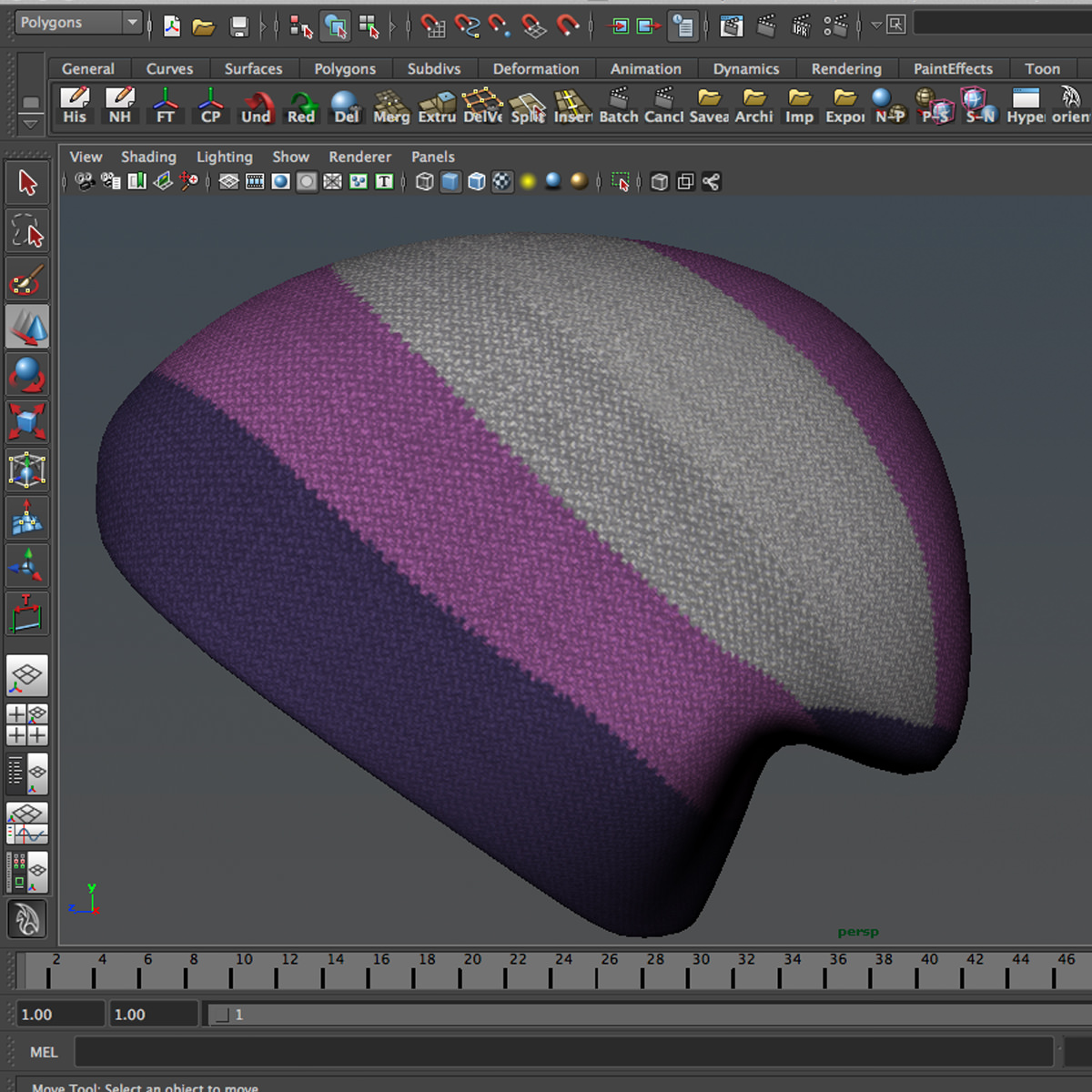 Wool cap 3D model_11