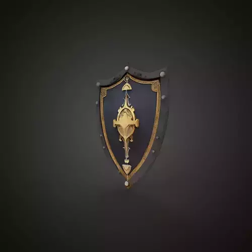 medieval shield 3D print model