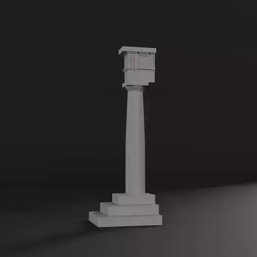 Greek Doric Column 3D Printable Model 3D print model