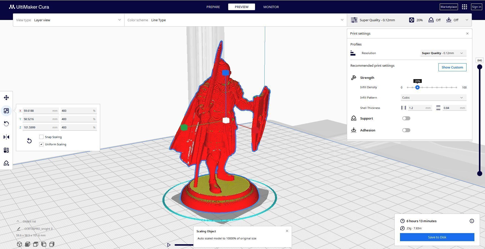 medieval knight miniature 3D print model_6