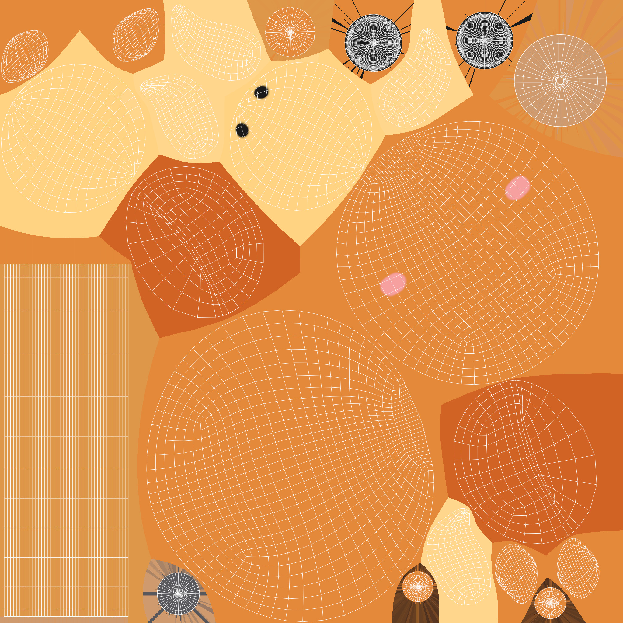 Cartoon Cow Pencil  Low-poly 3D model_7