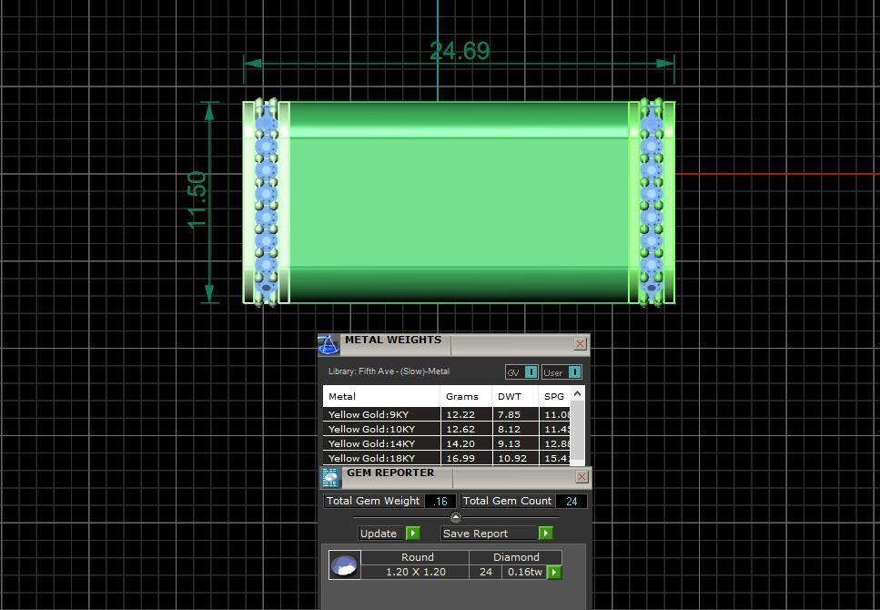 PACK Cuban Locks with Diamonds Sides 11mm 12mm 13mm 3D print model_4