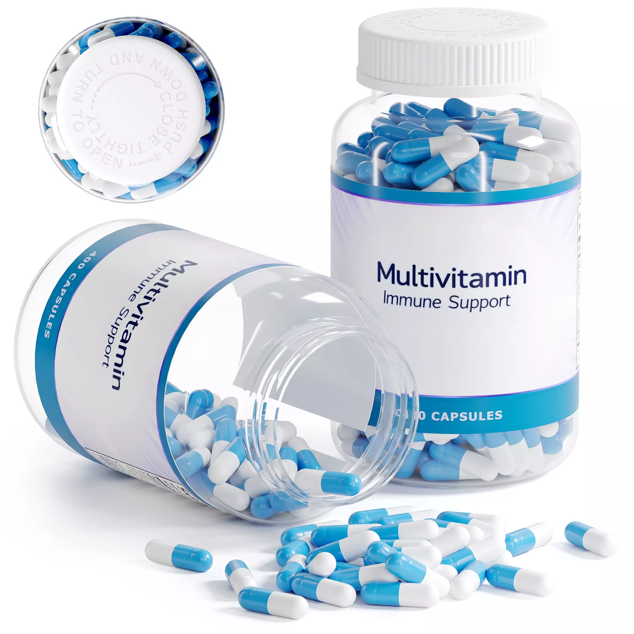 Pills Bottle  3D model_0