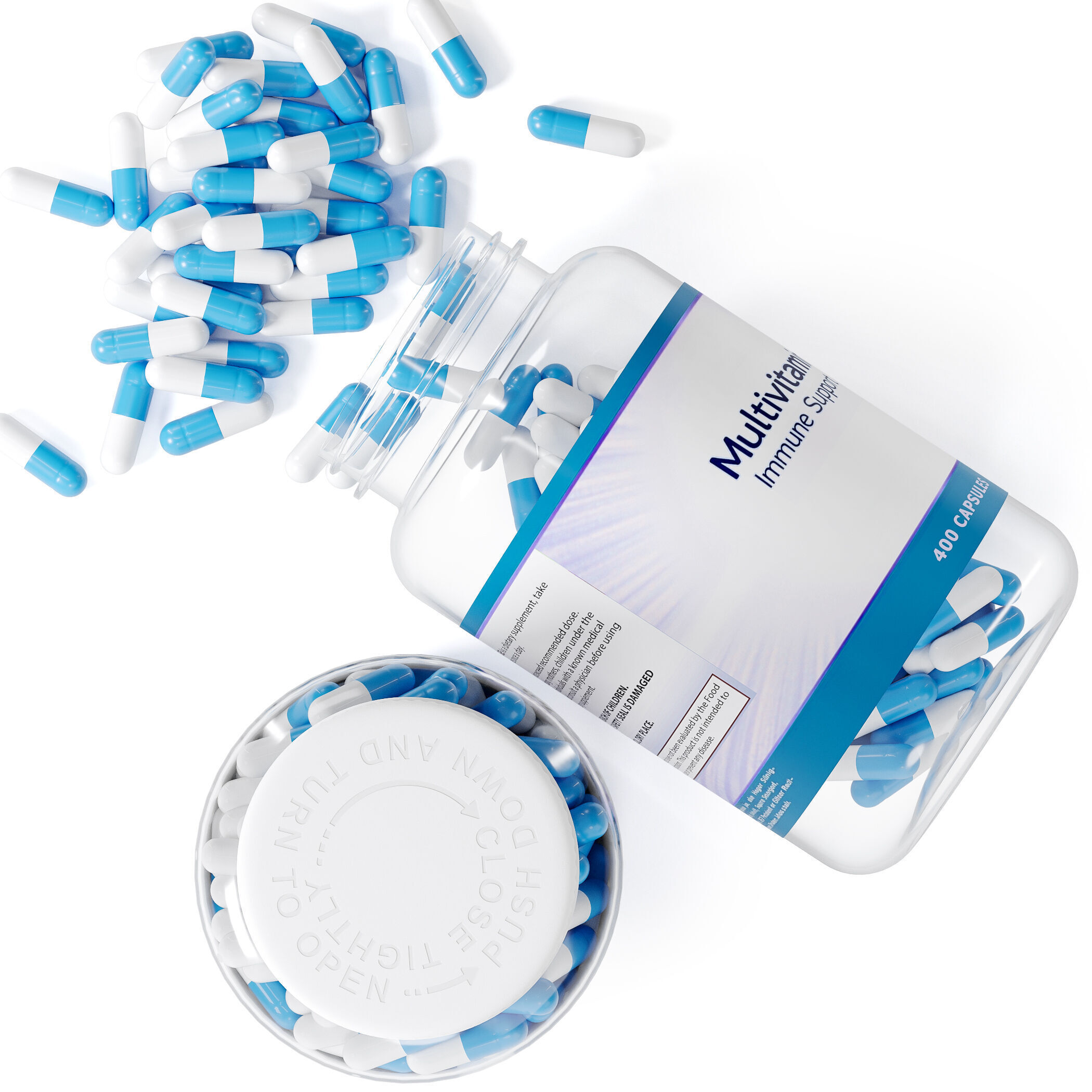 Pills Bottle  3D model_3